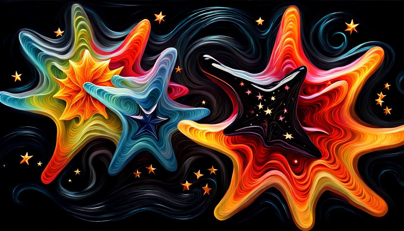 Electromagnetic Jelly Coils Surround Newborn Star: Impasto O...