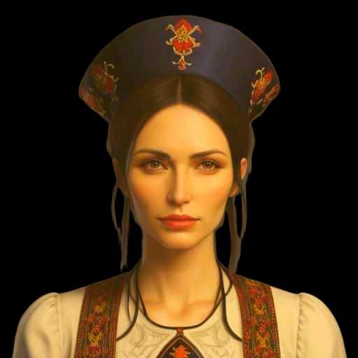 Glagolitic Woman Portrait