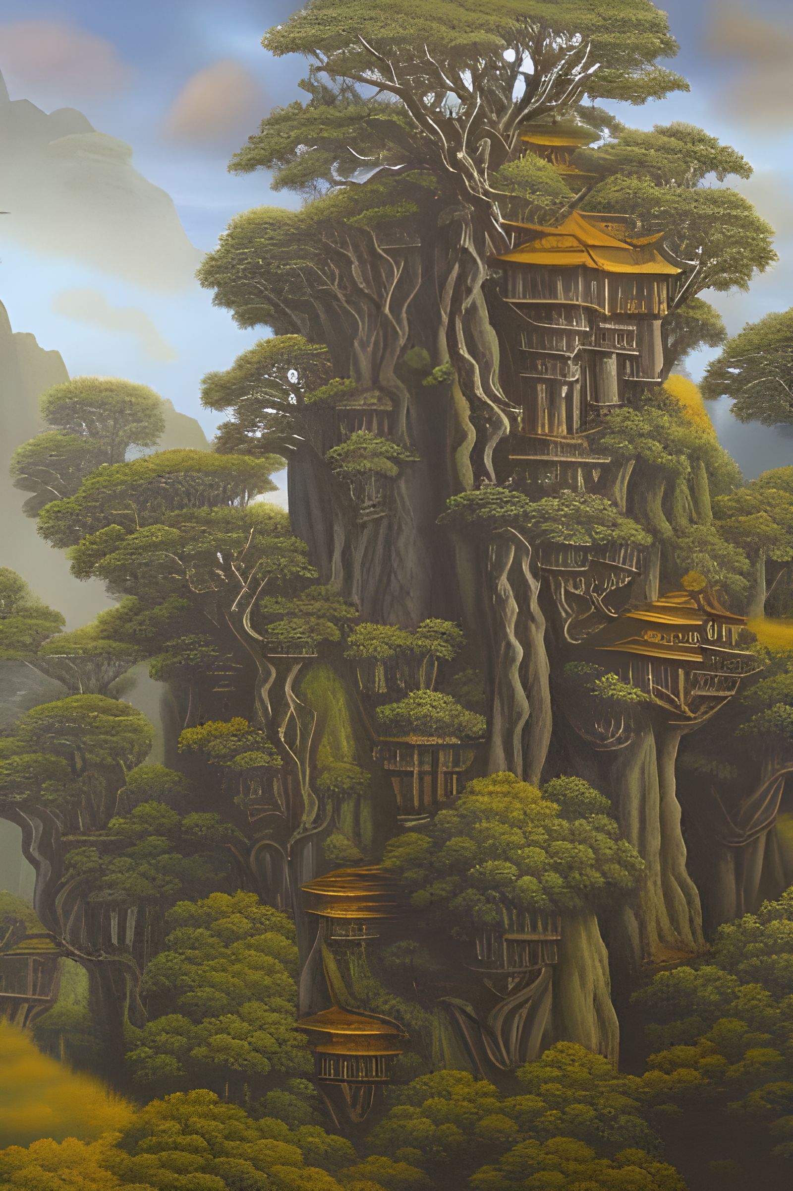 Faces in Nature Hidden Near Elven Treehouse