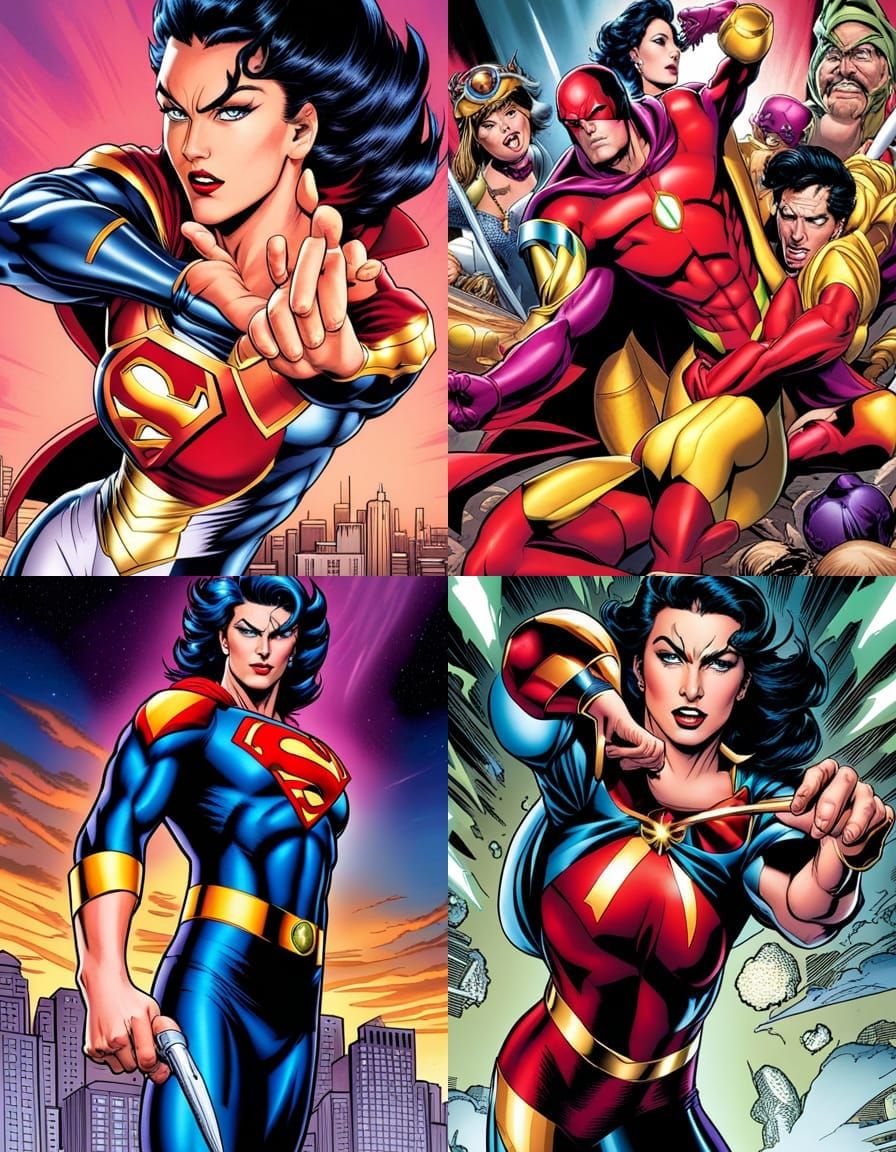 Comic Book Art in Style of Alan Davis