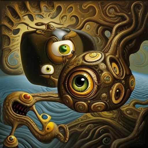 Surreal Melting Clocks Landscape as Pop Surrealism