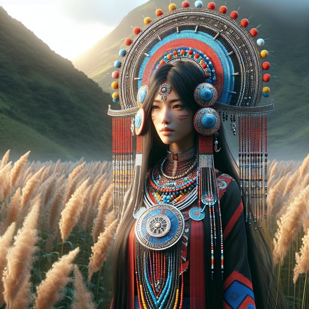 Tsou Goddess of Harvest Embodied in Splendid Splendor