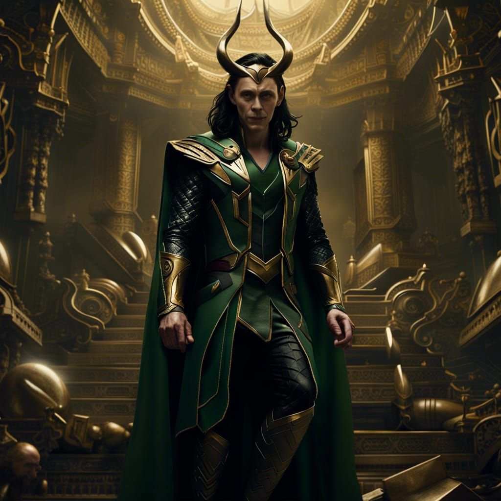 Epic Digital Painting of Loki