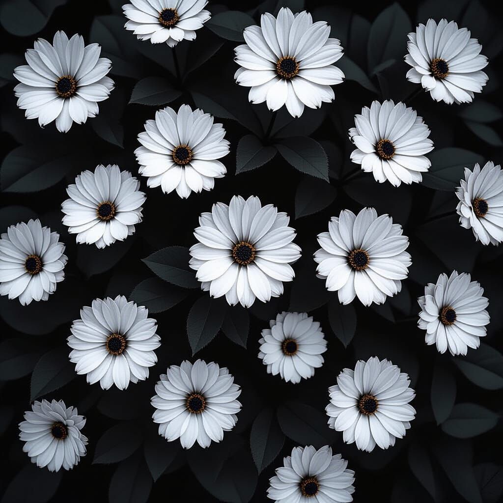 Monochrome Abstract: A Study in Black and White