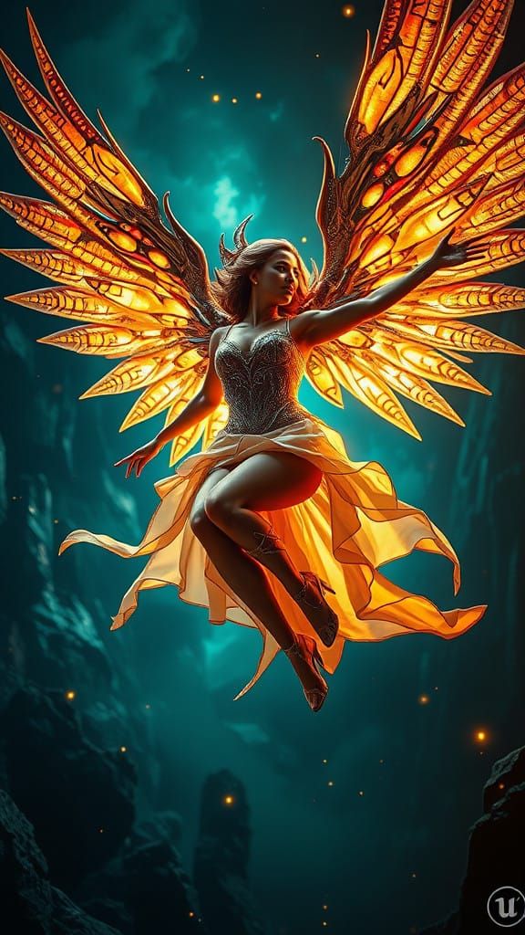 Steampunk Goddess Descends in Elegance