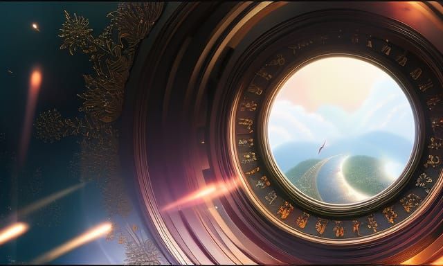 Magical Anime Scene with Intricate Details