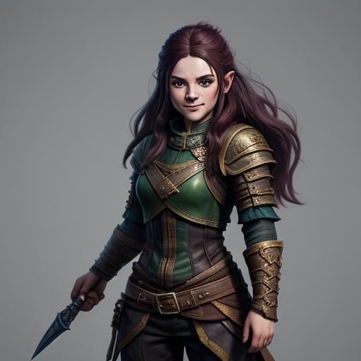 Halfling Rogue with Daggers: Fantasy Concept Art