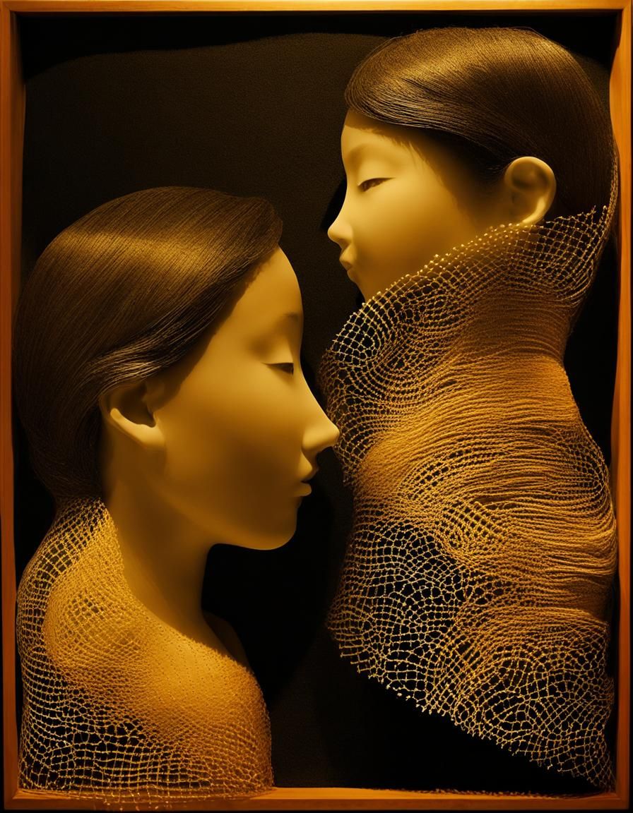 Figurative Photogram of Wave-Particle Duality Couture