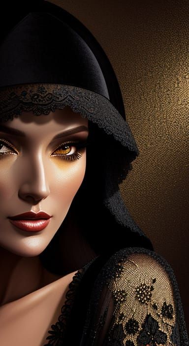 Lady Spy in Elegant Velvet Bikini