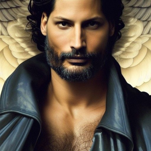 Archangel Metatron in Pre-Raphaelite Style