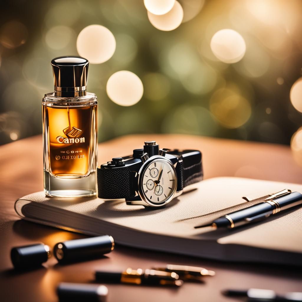 Professional Photo of Everyday Items: Pen, Watch, Perfume
