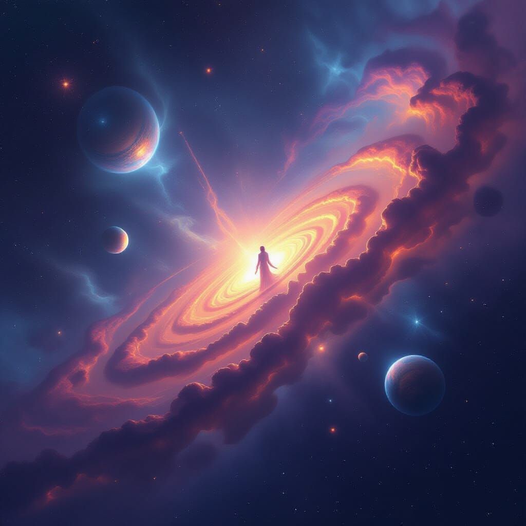 Cosmic Unity: Luminous Threads Connect Stars and Planets