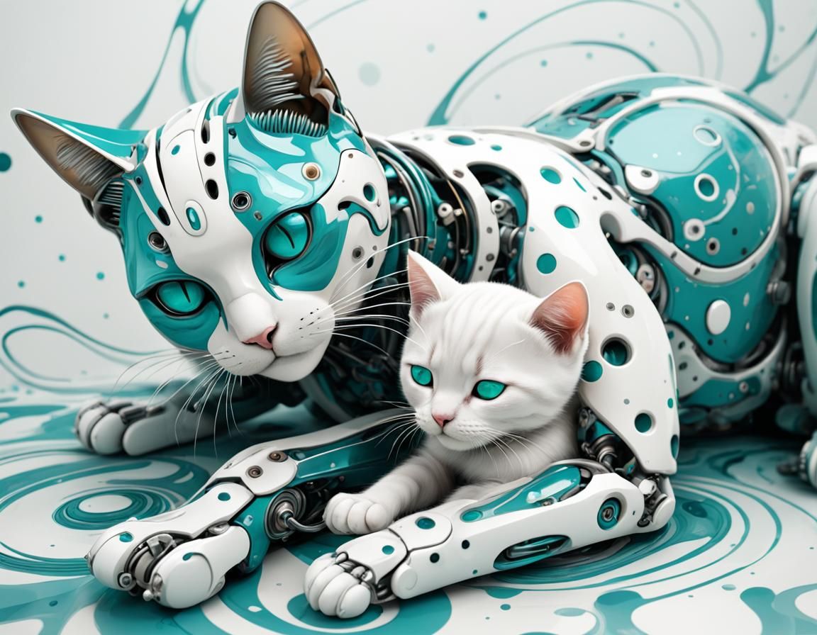 Cyborg Stepmom Cat  🤖​ 😻​