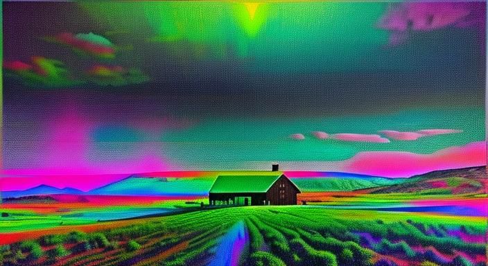 1950s Farm Girl in Hyperrealistic Hollywood Western