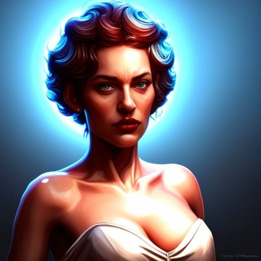 Persephone with Pomegranate: Dark Fantasy Art