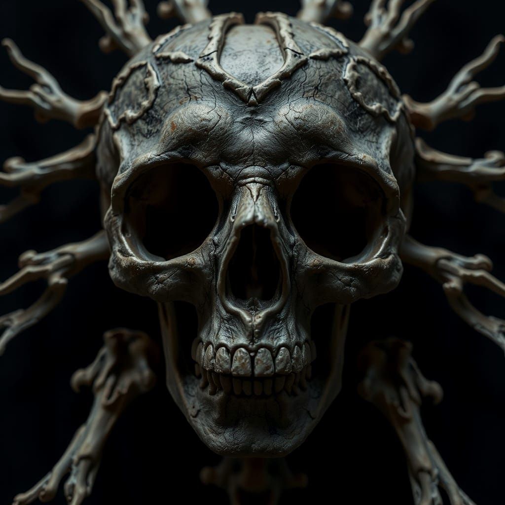 Black skull