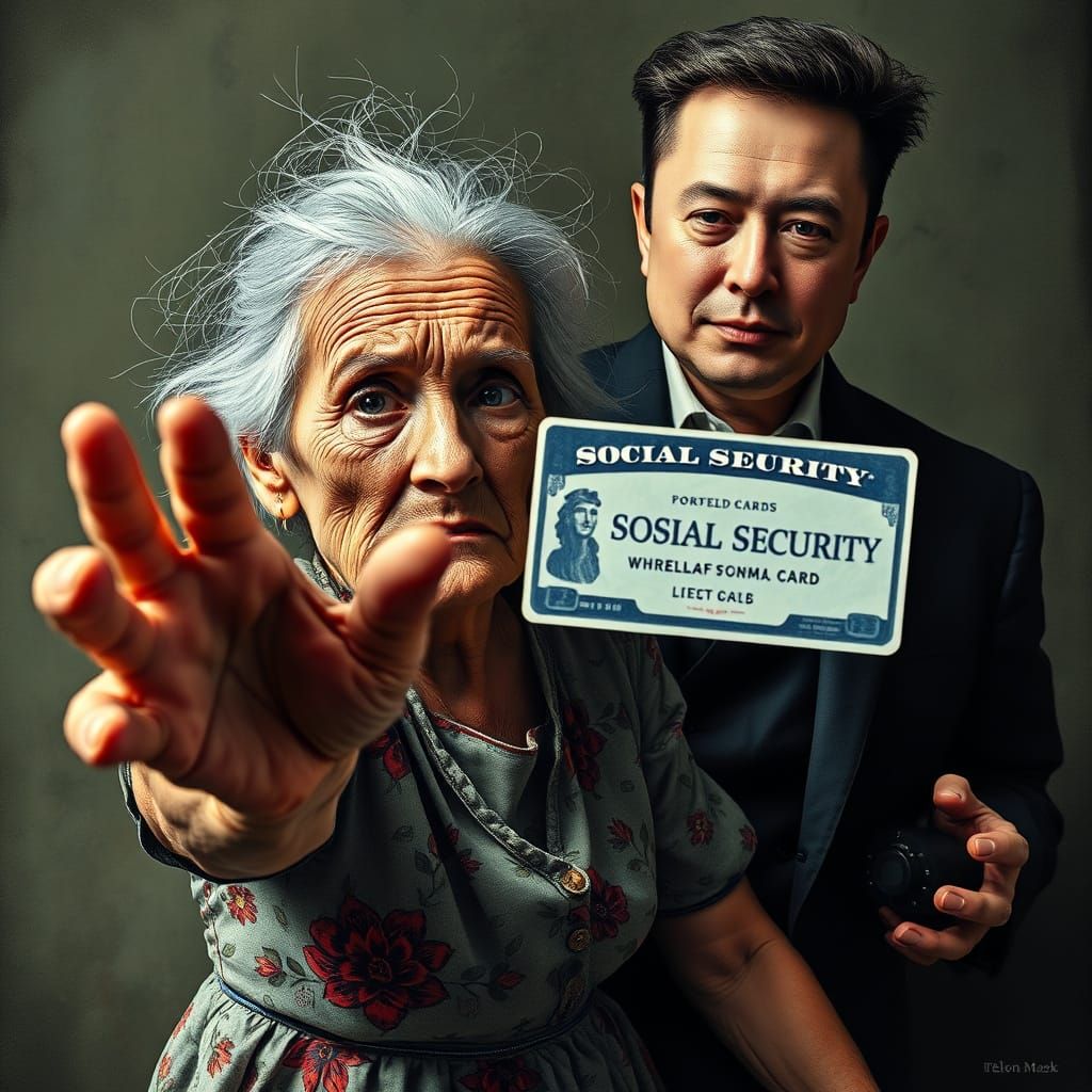Elderly Woman Craves Social Security in a World of Elusive D...