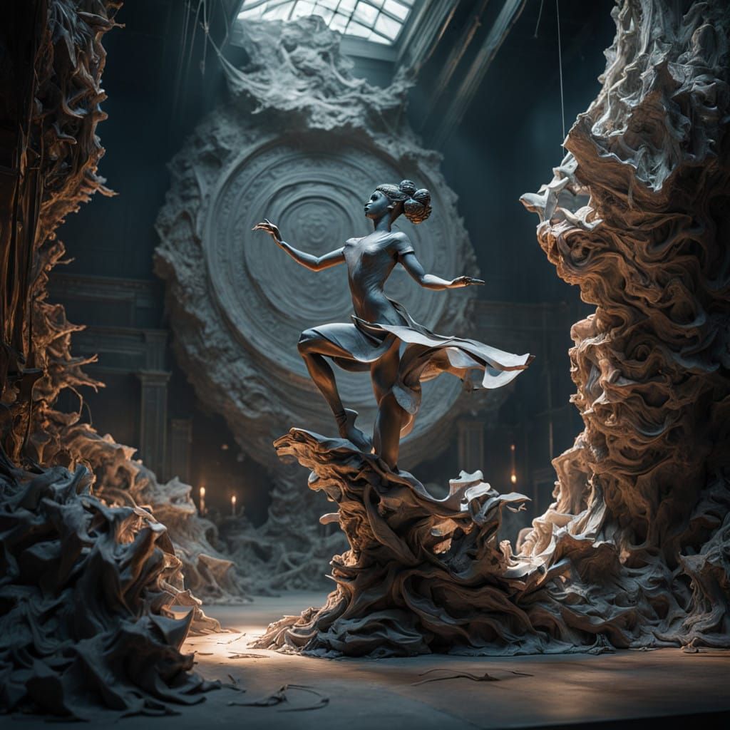 A Sculptor's Masterpiece Takes Shape in a Mysterious Studio