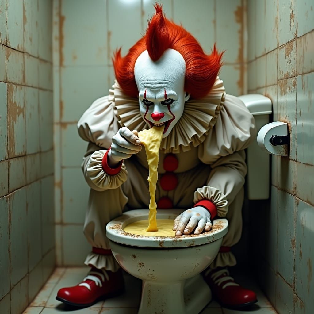 Pennywise Enjoys Momo Chicken in a Toilet