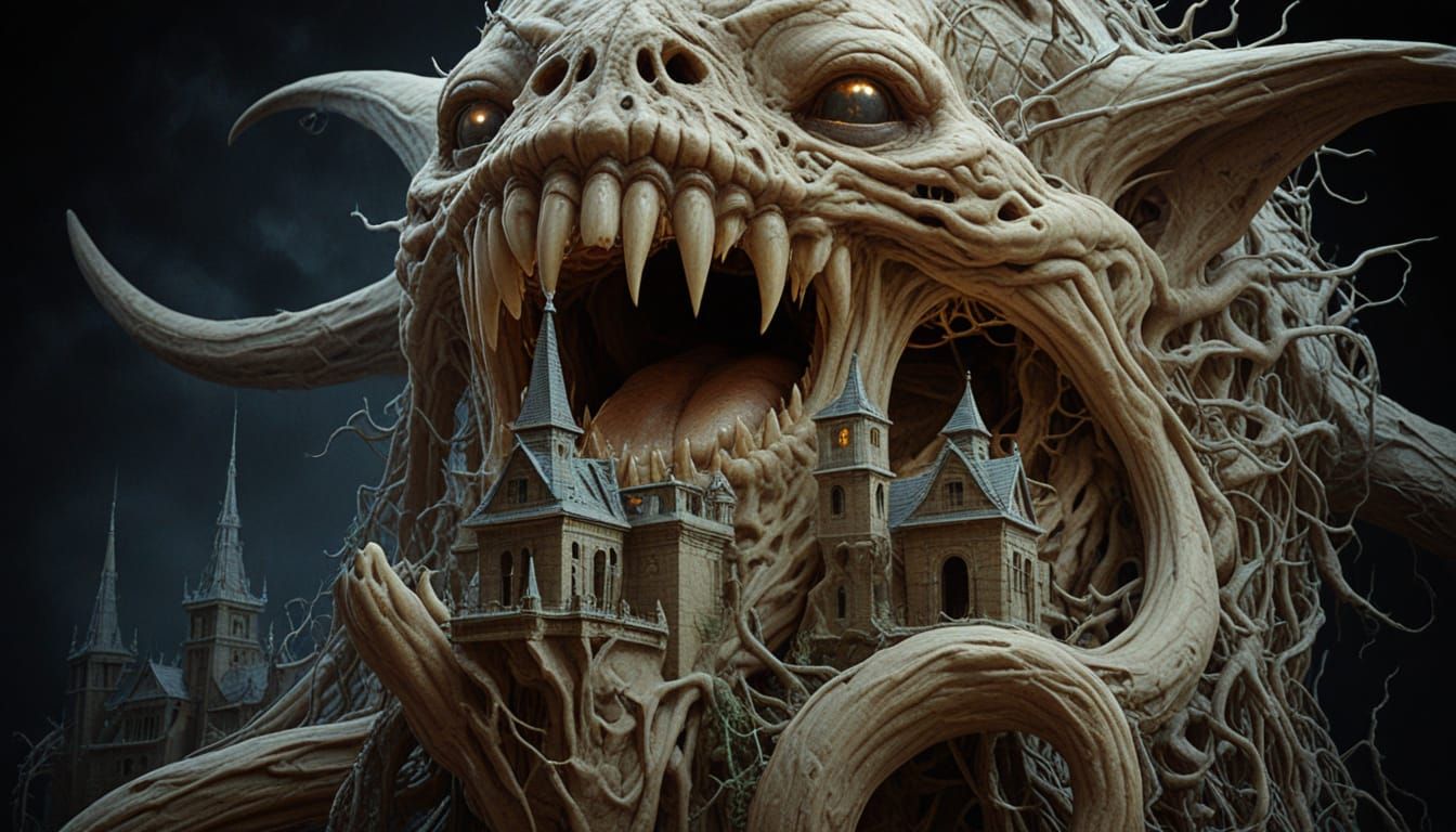Gargantuan Horror Reveals Twisted Gothic Landscape