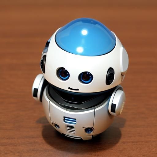 Adorable Teardrop Robot: Zippy and Cute