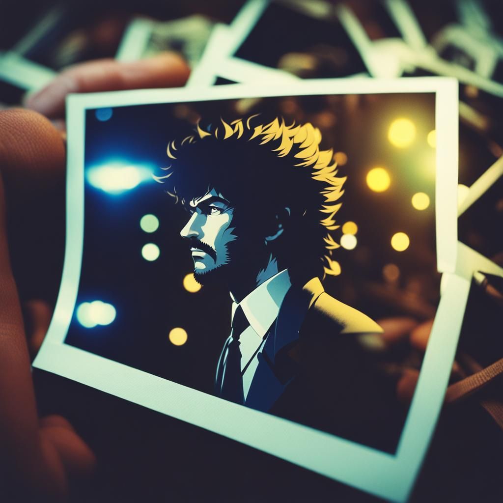 Cowboy Bebop Spike Spiegel Polaroid Portrait