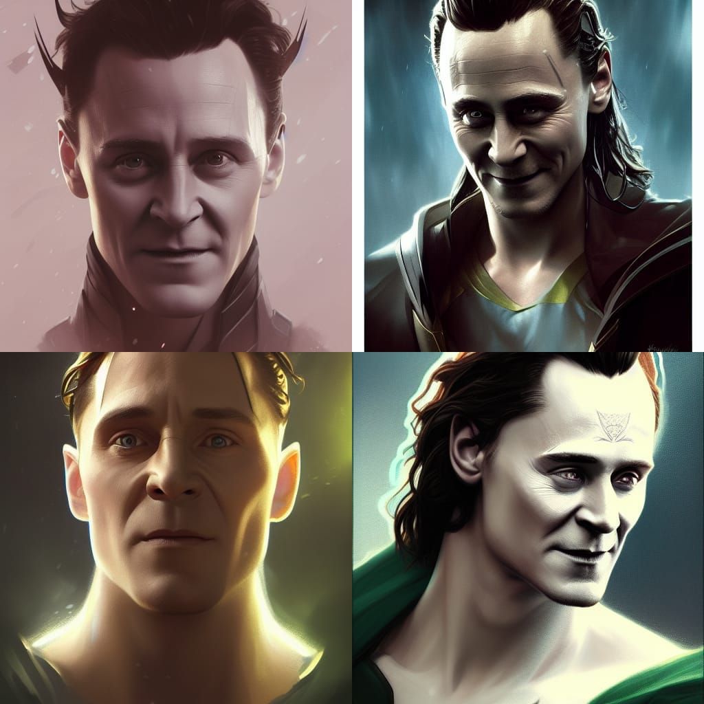 Detailed Portrait of Loki Odinson