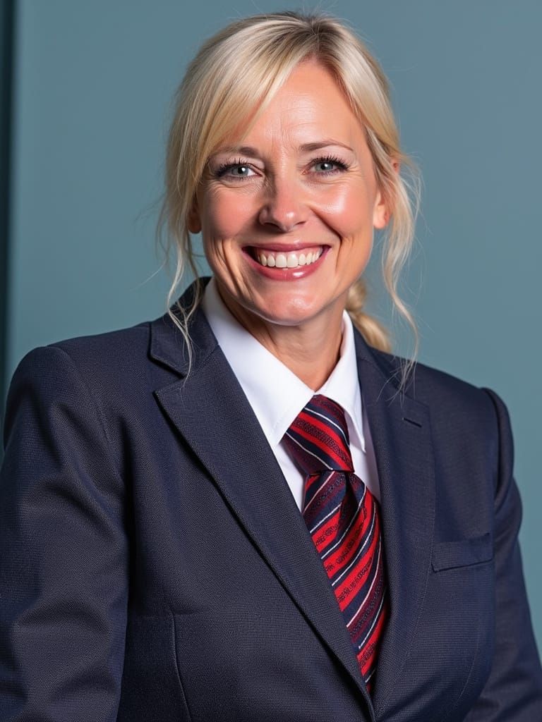 Polished British Executive Revealed in Vibrant Close-up Port...