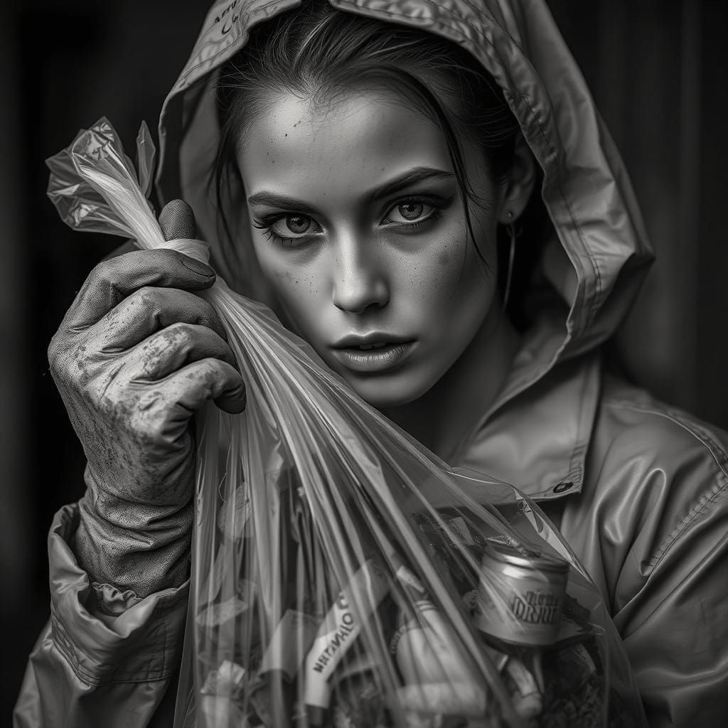 Gritty Female Portrait in Muted Colors