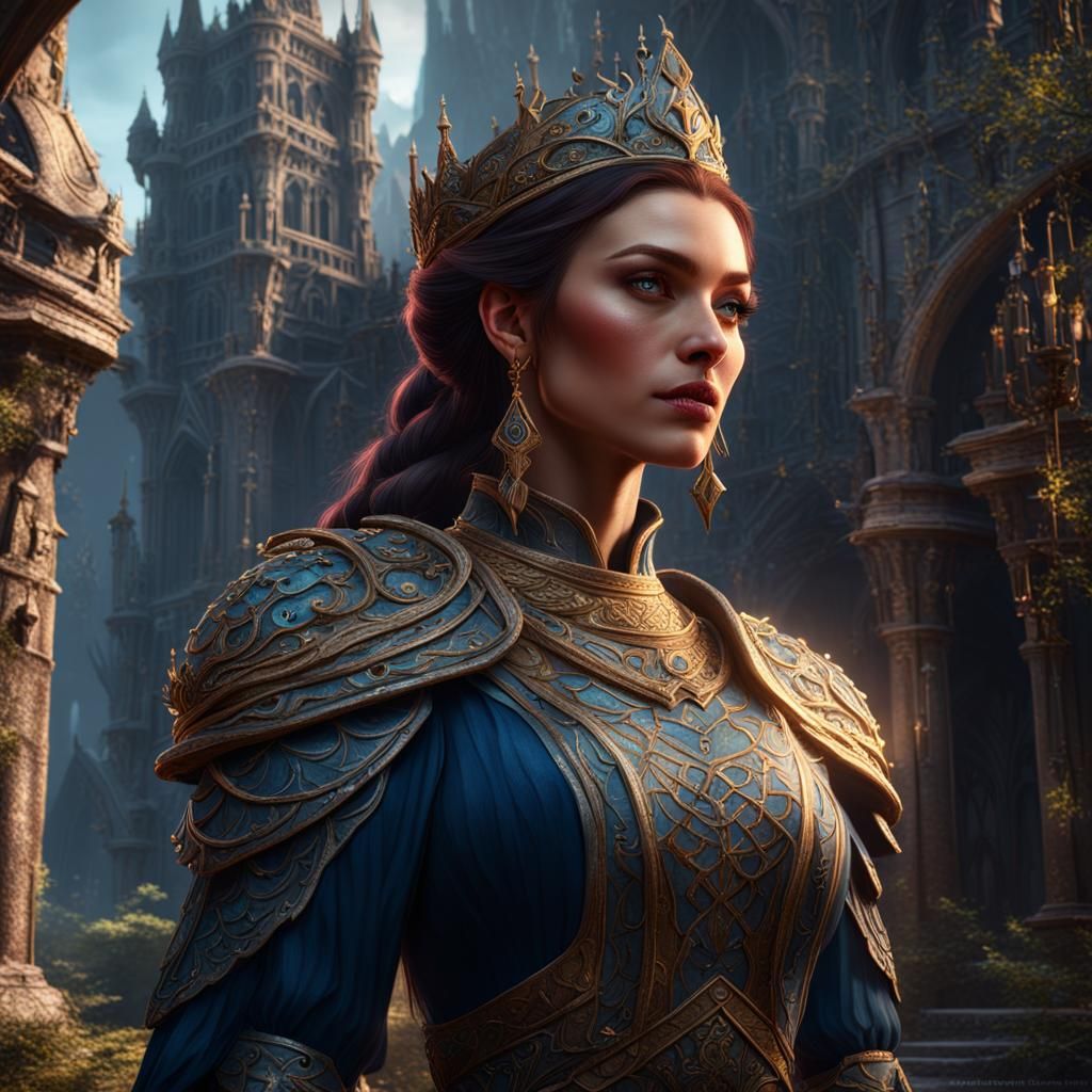 Princess Dahut: Detailed Matte Painting in Fantasy Style