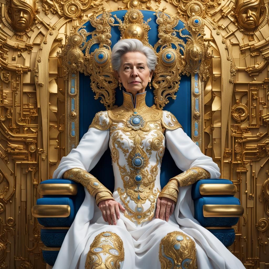 Masked Figure Envisions Utopian Future