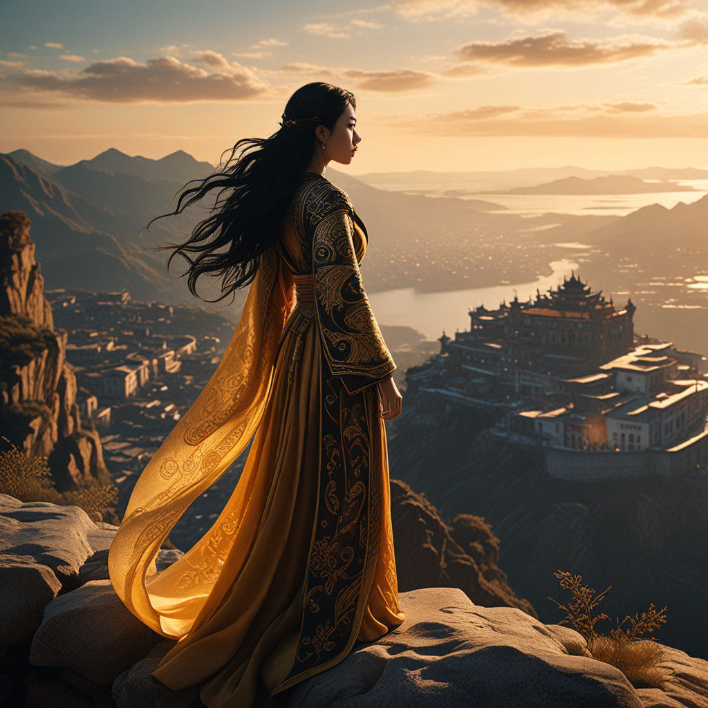 Ethereal High Fantasy Landscape with Oerba Yun Fang