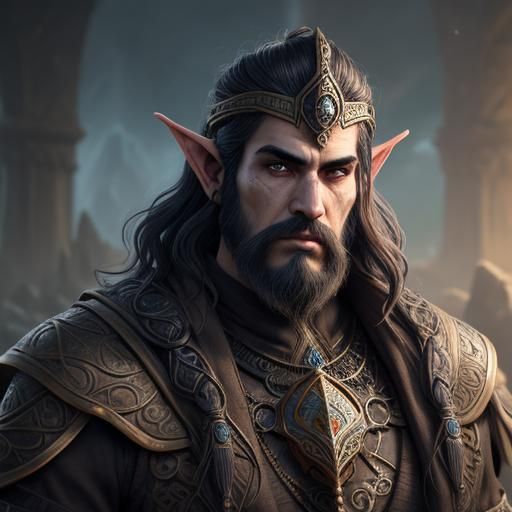 Dwemer Elf in Steampunk Assyrian Style