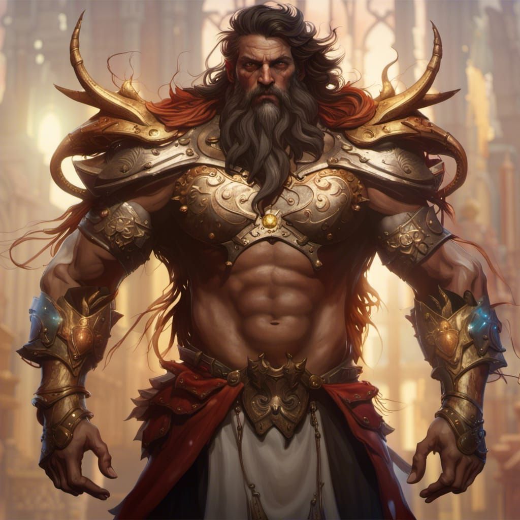 Dark Fantasy Art in Style of Alphonse Mucha