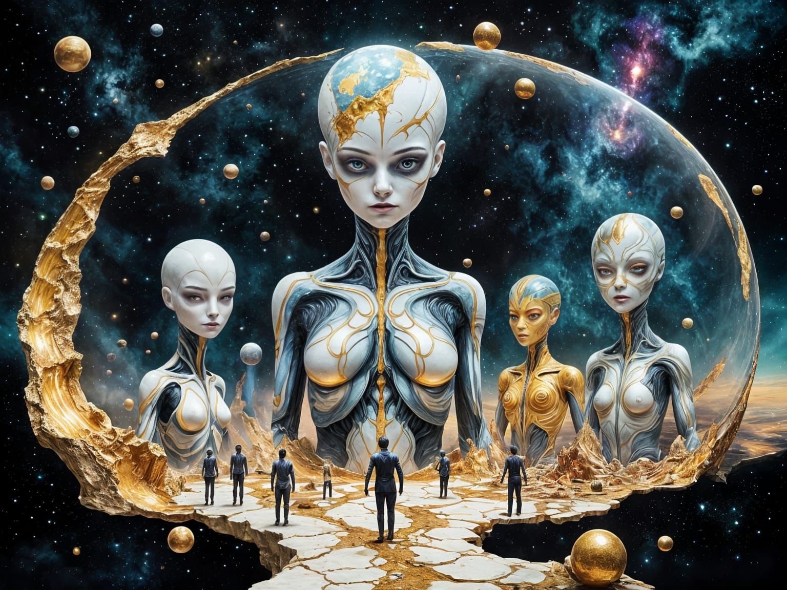 Alien Summit in Space Dome: Cosmic Cooperation