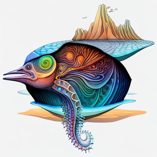 Complex Fractal Structure with Geometric and Natural Element...