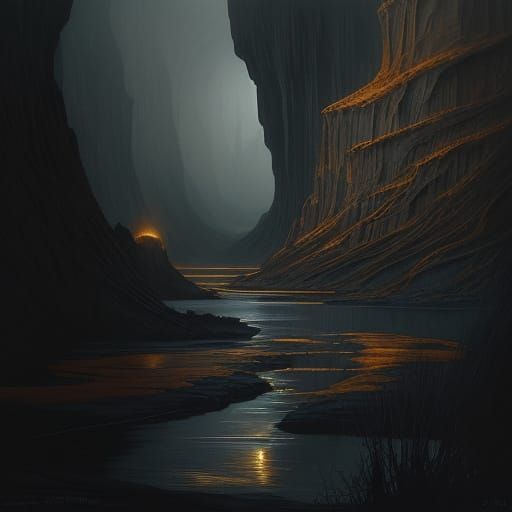 Surreal Woman's Head Split Open Revealing Dreamscape