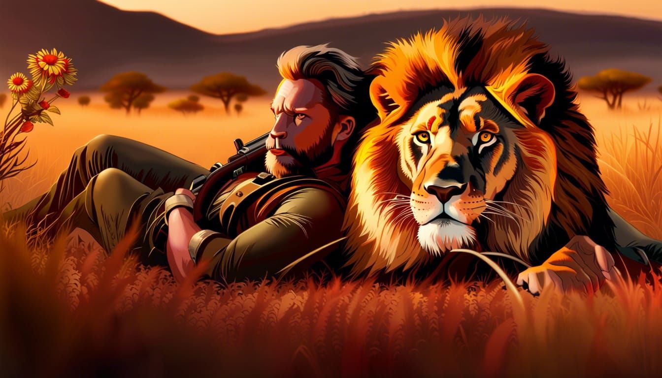 Man and Trophy Hunter, the best of friends. (Sadly this is i...