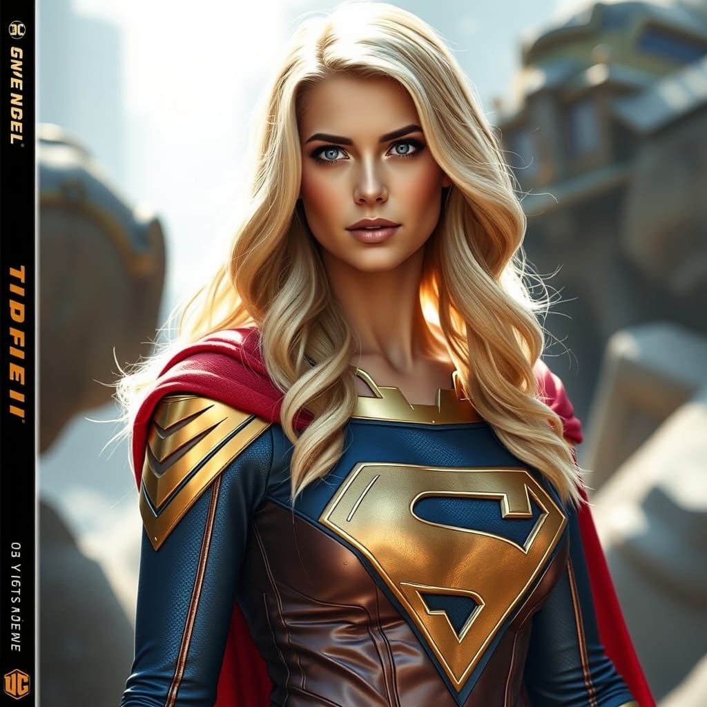 Gold Costume Supergirl DVD Cover Art