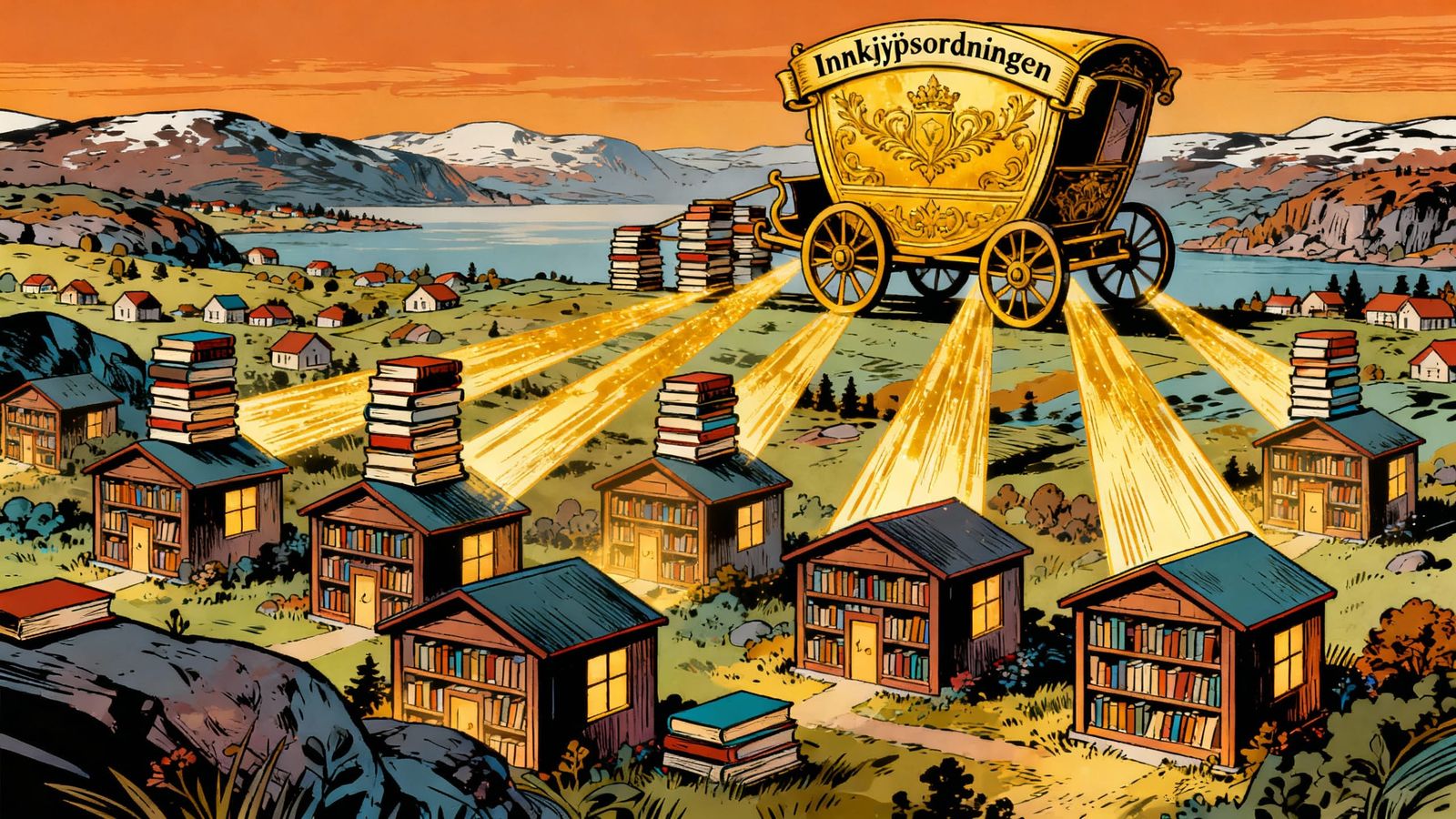 Norwegian Literary Support System Illustrated in Graphic Nov...