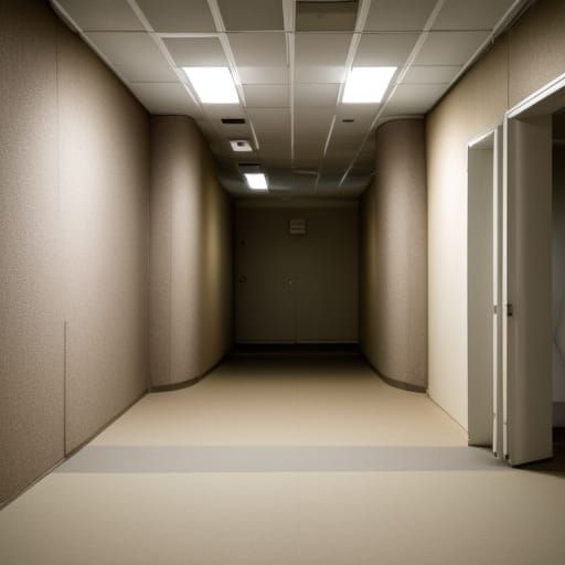 Empty Lounge in a Liminal Space