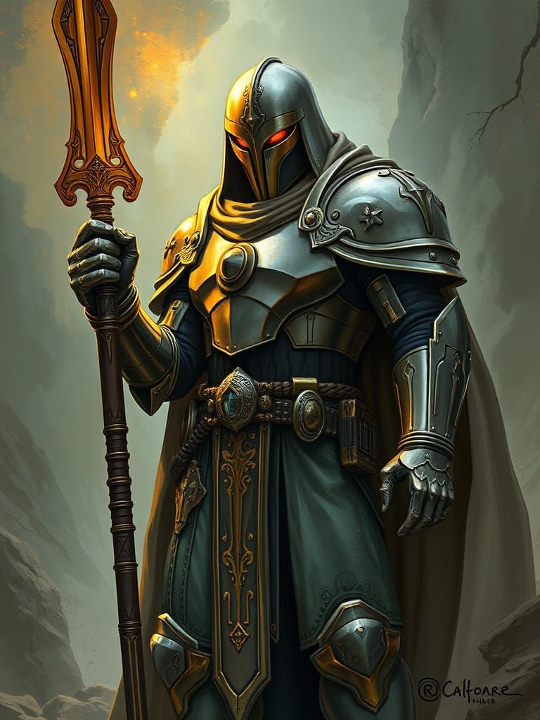 Warforged in Art Nouveau Style