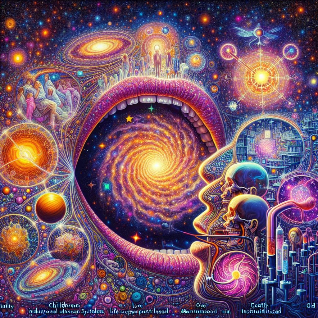 A Cosmic Journey Through Life's Stages as Holographic Astral...