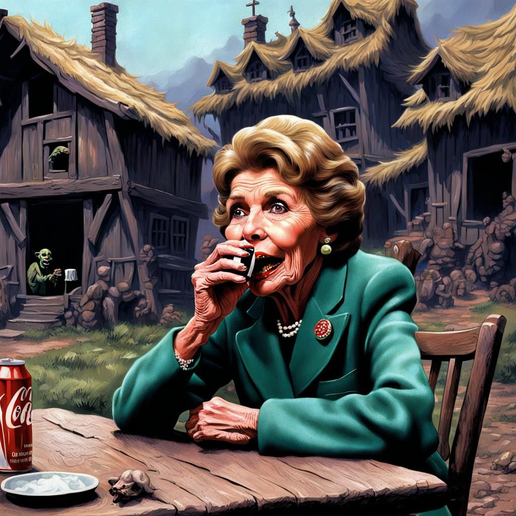 Sinister Nancy Reagan in Goblin Village