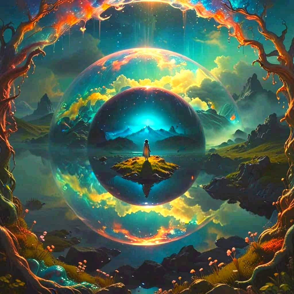 Hyperrealistic Masterpiece in Dreamlike Landscape