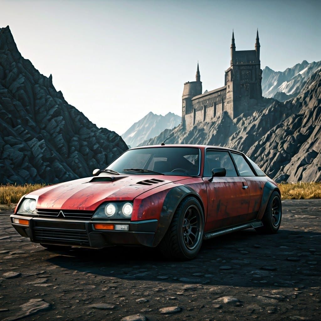 Madmax Cyberpunk Hotrod Concept in Rusty Red Glory