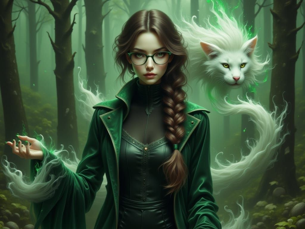 Ethereal Professor Channels Enchanted Magic in Dreamy Hogwar...