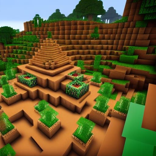 Minecraft Sniffer in Detailed 8-bit Style