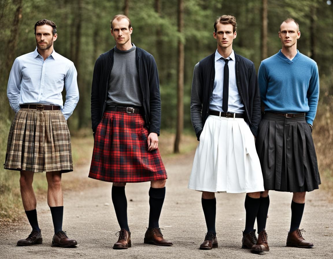 Men in Skirts: An AI Interpretation
