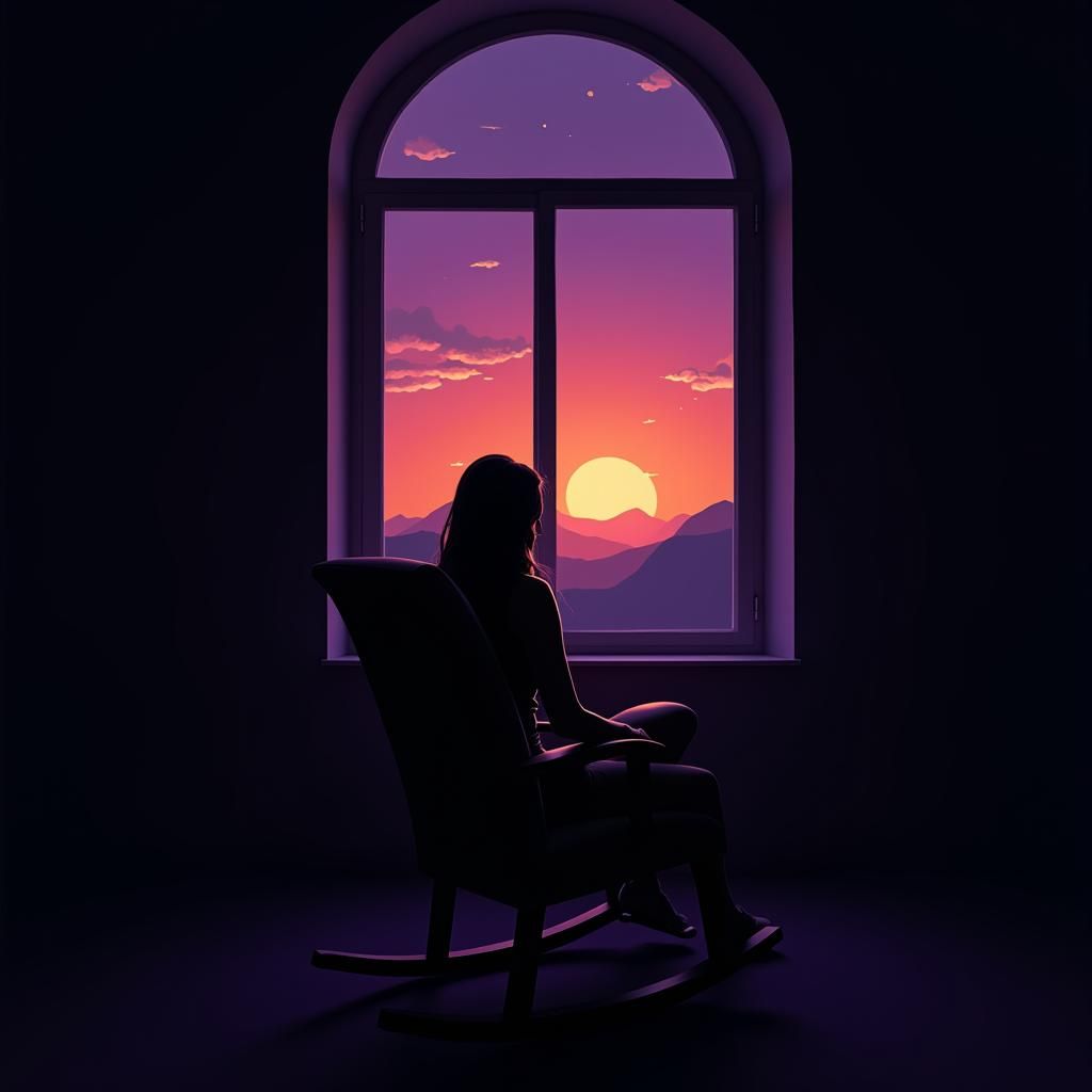 Ethereal Morning Silhouette in Hyperrealistic Style